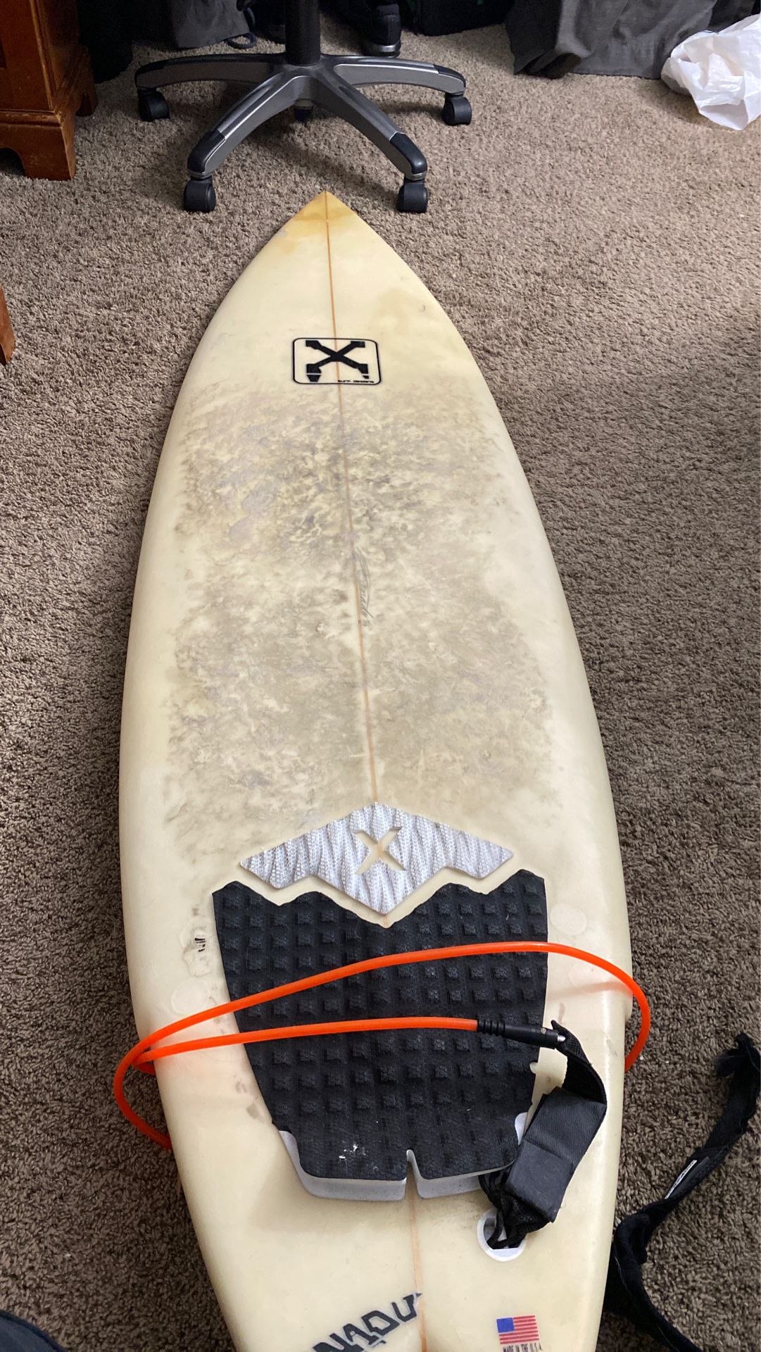 5’10 Fish Surfboard made by Surf Designs