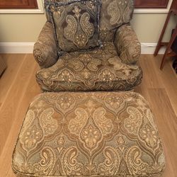 Chair, Ottoman And Pillow
