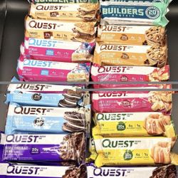 Quest Protein Nutrition Bar Lot of 40 Mixed Variety Flavors Not Expired Non GMO