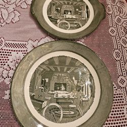 2 ANTIQUE  PLATTERS, EXCELLENT CONDITION 