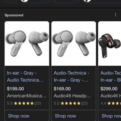 Audio-technica Earbuds Brand New!!