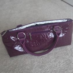 Insulated Wine Bottle Carrying Purse With Bottle Opener