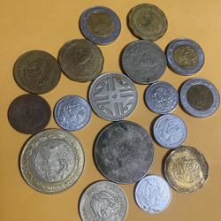 I am selling 17 different Mexican collectible coins, asking for $20 for all 17 coins, firm price.