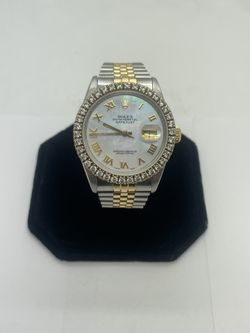 ROLEX 16014, STAINLESS & GOLD DATEJUST,  36mm, Year 1985, NATURAL DIAMONDS
