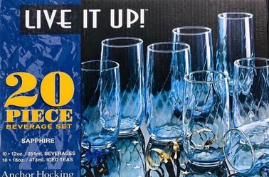 20 piece drinking set