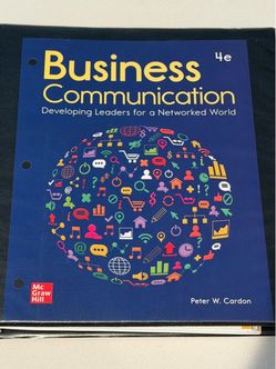 Business Communication 4th Ed — Cardon, Loose-Leaf in Binder