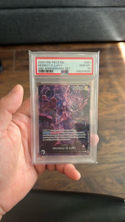 2025 ONE PIECE EN LUFFY 2nd ANNIVERSARY #061 PSA 10