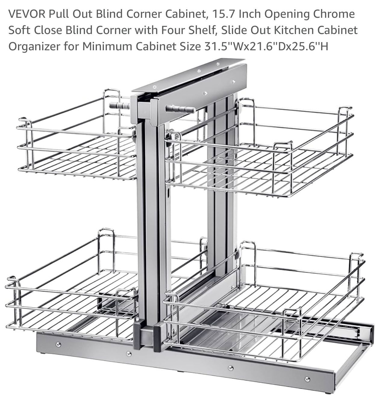 Corner Cabinet Pull Out Shelf Organizer