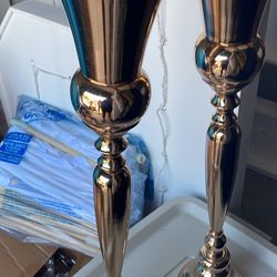 Gold Flower Stands For Weddings Or Events 