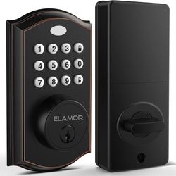 Keyless Entry Door Lock - Electronic Deadbolt Lock with Keypads, Auto Lock, 50 User Codes, Security Waterproof Smart Lock Easy to Install, Ideal for F