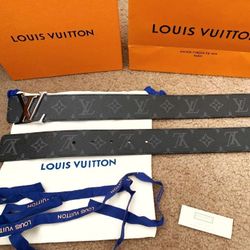 Black Monogram Belt 