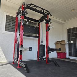 Vesta Pro Series 2in1 Squat Rack | Functional Trainer | 400lb Weight Stack | Commercial Grade | Gym Equipment | FREE DELIVERY🚚 🔴