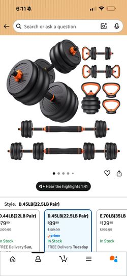 Adjustable weight sets