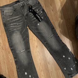 Flared Purples Jeans