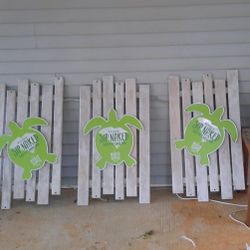 3 panel wall art : all repurposed material