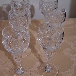 Brilliant Crystal Glasses Set 6pc. For Shots 