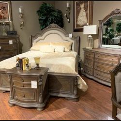 Charmond Brown Sleigh Bedroom Set /Queen and King Bed Frame 2319