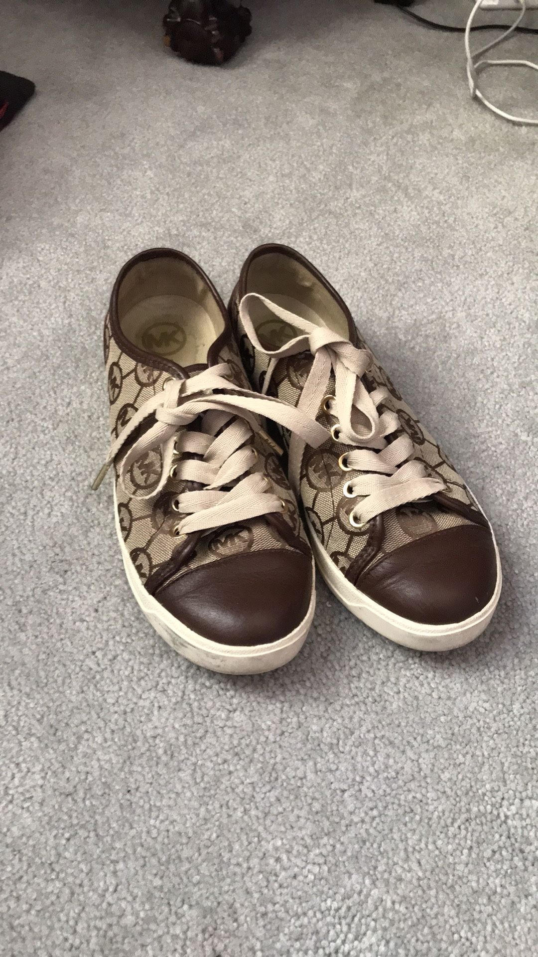 Michael Kors Brown Signature Sneakers