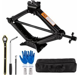 Beaiguna Portable Car Jack Kit, 2 Ton (4409 Lbs) Scissor Jack For Car, Upgrade Emergency Spare Tire Changing Repair Kit, Scissor Jack Kit With Lug Wre