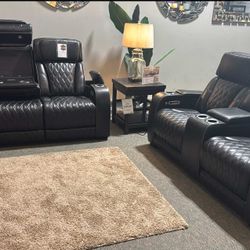 OM• $38 Initial • Brand New/ Power Reclining Sofa And Loveseat 
