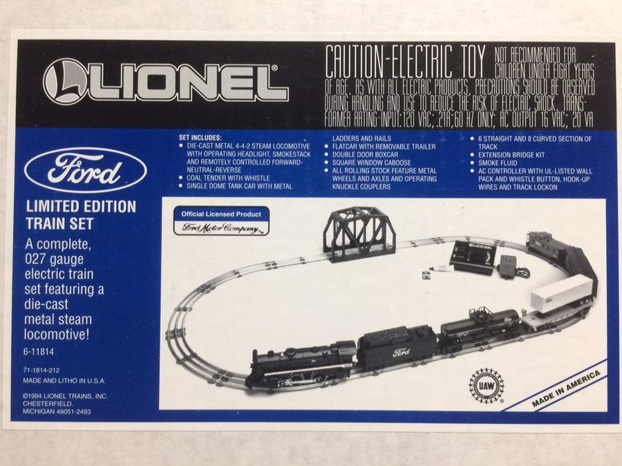 1994 LIMITED ADDITION - Lionel FORD Train Set - BRAND NEW!