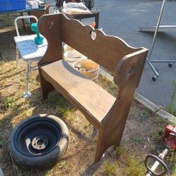 Wooden 2 Seat Bench