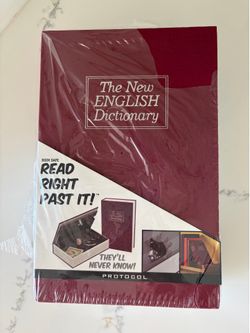 NEW SAFE SECRET BOOK SAFE with Security Key Lock Hidden Stash Diversion