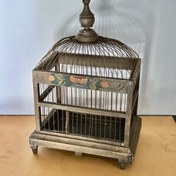 Vintage Italian Handmade Bird Cage 19” 