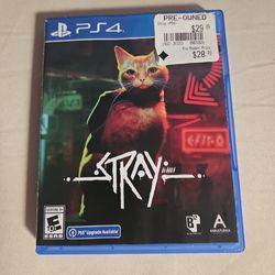 USED PS4 "STRAY" GAME IN GREAT CONDITION (MISSING PAPER INSERT) FOR ONLY $20.00