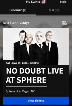 No doubt tickets for this Saturday!