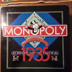  Monopoly Mint Sealed 1985, 1935 Commemorative Edition – Collector’s Tin Board Game