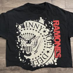 Vintage T-shirt Y2K The Ramones Band Tee AOP all Over Print Cropped Punk Rock