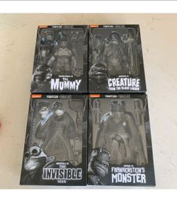 NECA TMNT x Universal Monsters set of 4 figures, NEW!