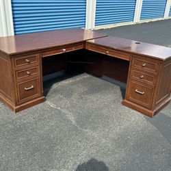 L Shape Office Desk - Good Sturdy Condition- Marietta, Pa Pick Up