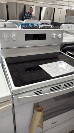 Whirlpool electric range four burner