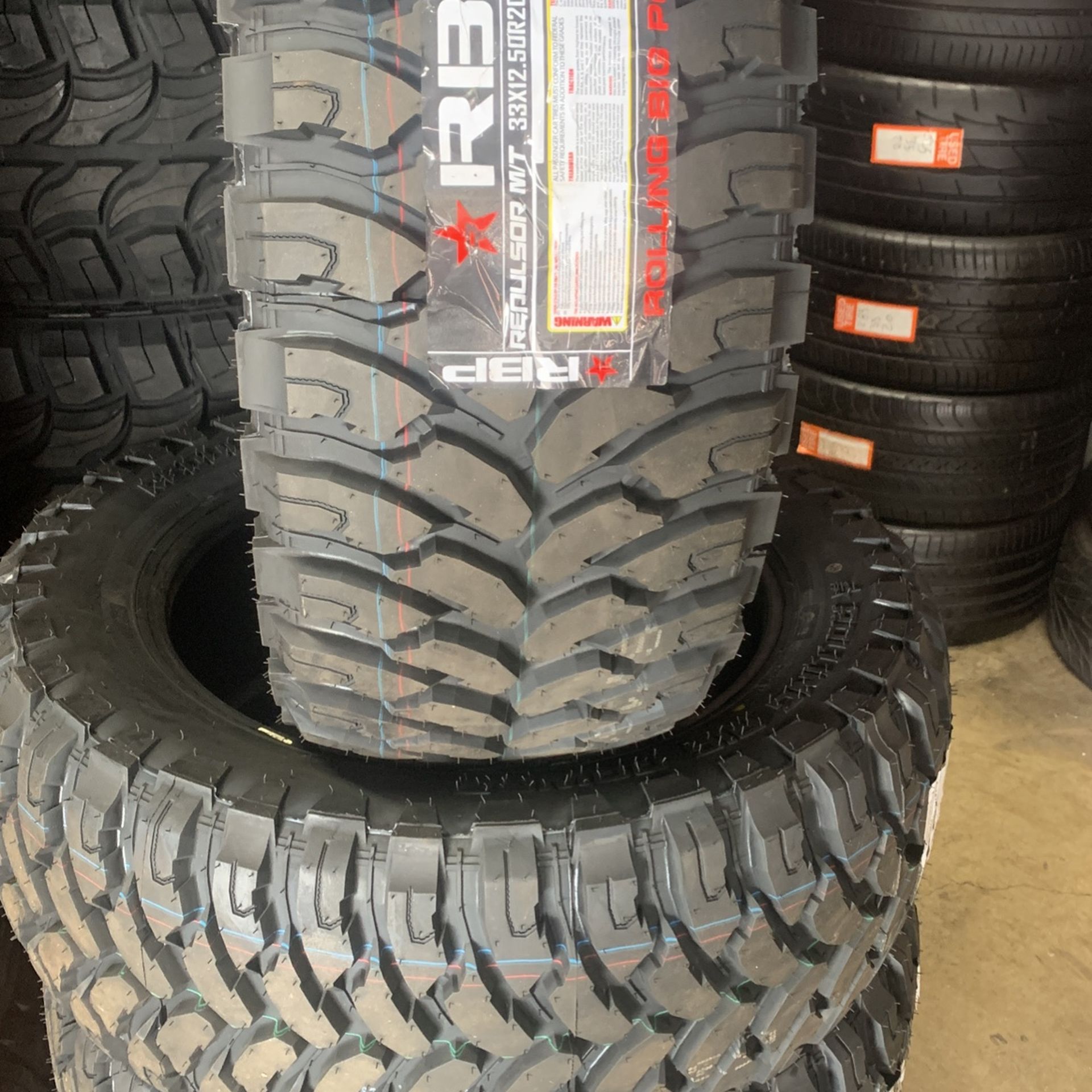 MUD TERRAIN , ALL TERRAIN AND HYBRID TIRES !!!