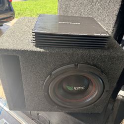 10” sub and amp combo