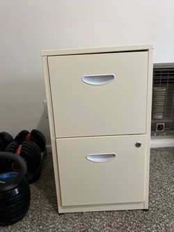 2-Drawer Metal Filing Cabinet with Lock