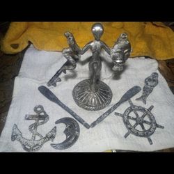 Herramientas De Olokun Complete Set of Olukun Tools Stainless Steel Santeria Ifa OSHA
