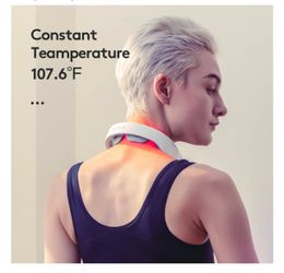 Smart Neck Massager,Bilaca Heat Function Personal Travel Neck Massager for Neck and Shoulder Use at Home,Workout,Office