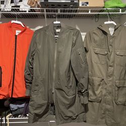 2 Men’s Trench Jackets/ 1 Weatherproof Sports Jacket