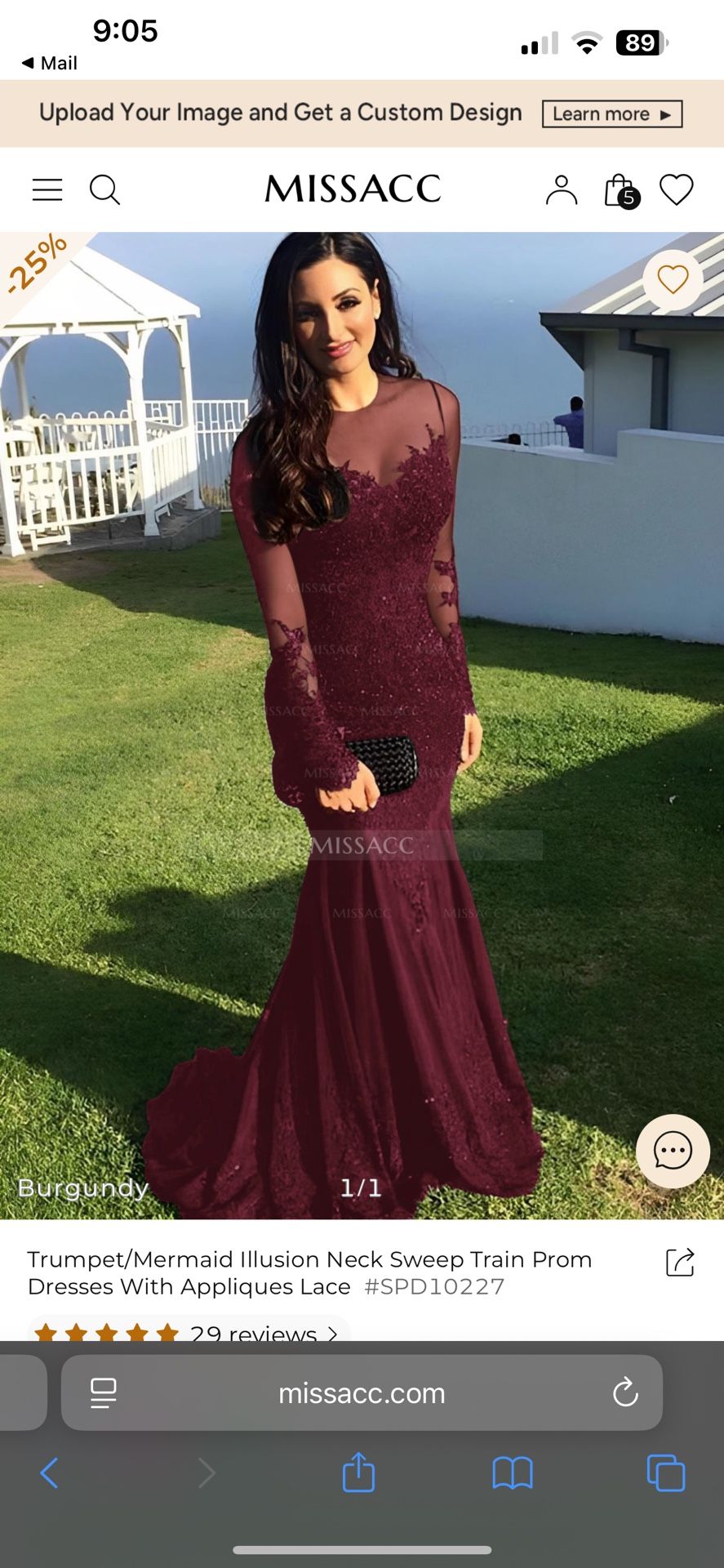Mermaid Train Dress