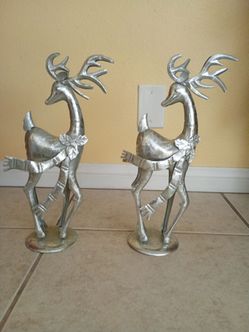 Stainless steel reindeers