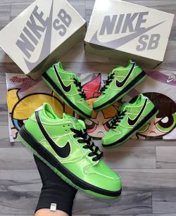 Powerpuff SB Dunks (BUTTERCUP)
