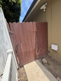 Wood gate repair