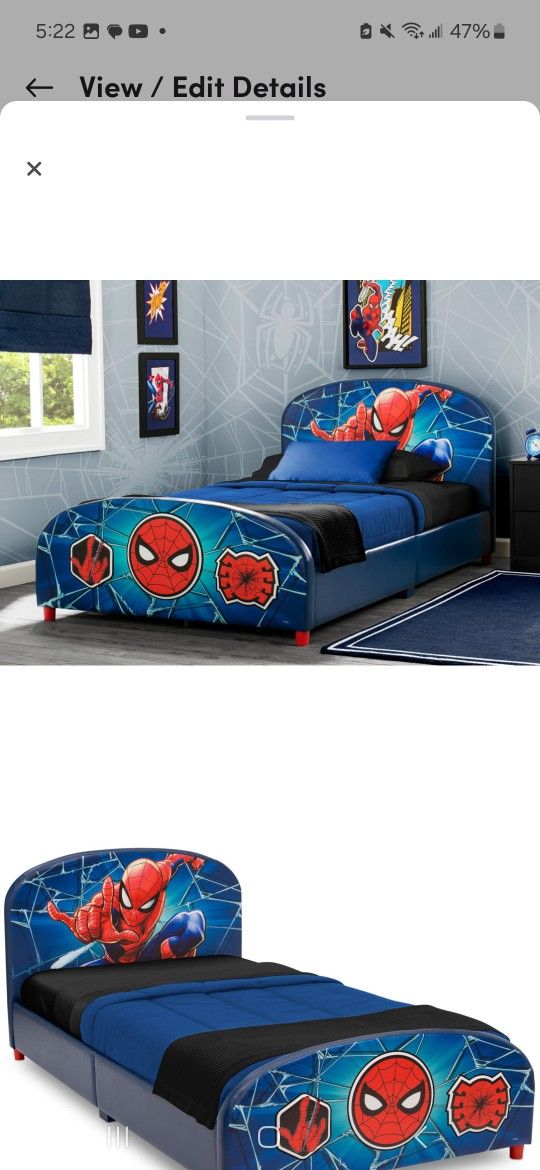 Spiderman Twin Bed