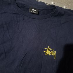 STUSSY SHORT SLEEVE SHIRT • NAVY • XL