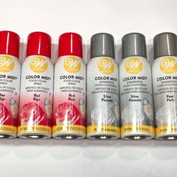 6x Cake Decorating Color Mist {2742}.[Parma]