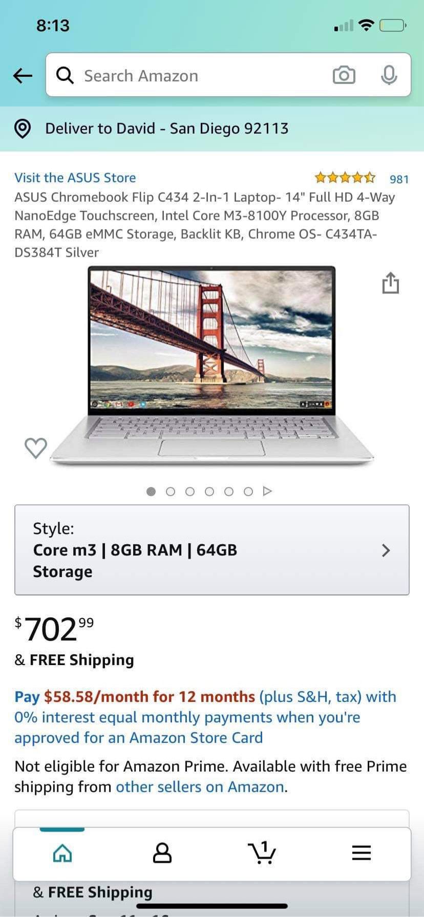 ASUS Chromebook Laptop