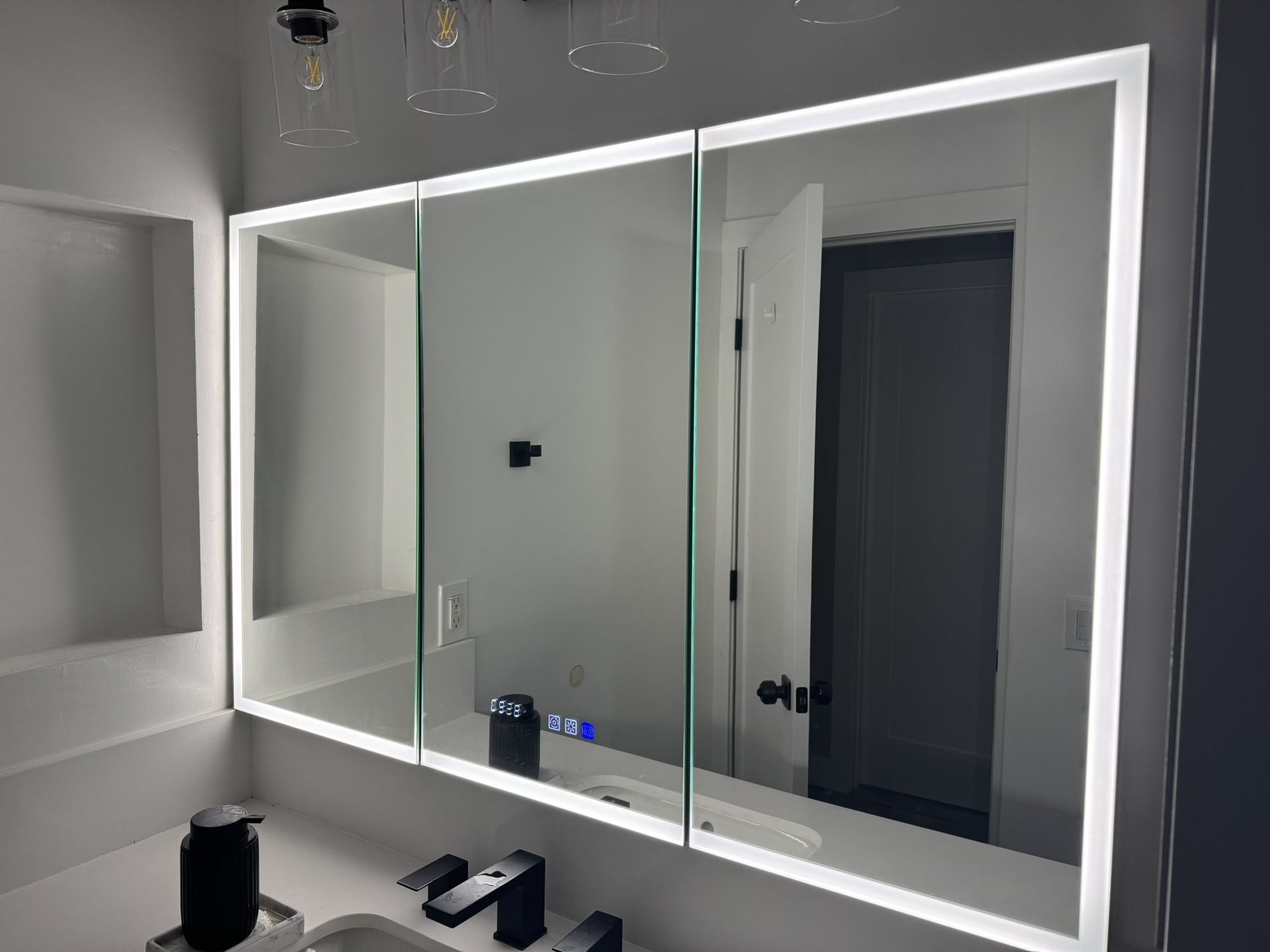 Lighted Medicine Cabinet 48x30 Wall Mount